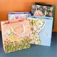 thumbnail image 4 of Bolsa de regalo para niños con pintura al óleo, caja de regalo, bolsa de papel, bolsa de regalo portátil para cumpleaños, recuerdo, azul, 4 of 5