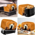 thumbnail image 2 of Suhoaziia Halloween Toaster Covers 4 Slice Wide Slot for Kitchen,Stain Resistant Black Cats Moon Toaster Bag Protector,Easy to Clean Spider Web Bats Microwave Toaster Oven Cover, 2 of 6