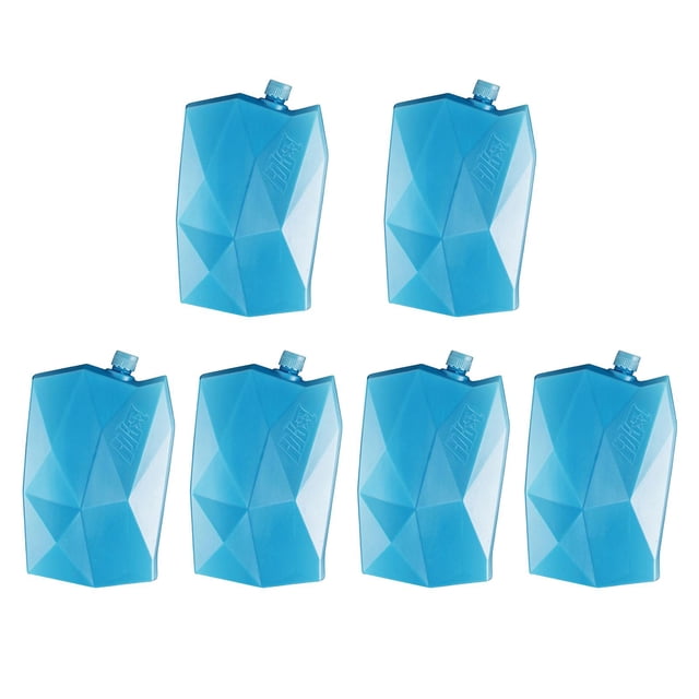 6x Bloques de hielo Paquetes de congelador Tablas de hielo que simplemente se mantienen congeladas Bloques de congelador de hielo de viaje duraderos , 20cmx11.5cmx4cm DYNWAVEMX bloques de hielo