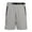 Gray, variant on MIUOWANP Men's Sport Shorts with Zipper Pockets Solid Color Adjustable Buckle Ice Silk Quick Dry Five-Point Pants Size XXXL(12)Black
