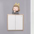 thumbnail image 3 of Abbracc Resin Wall Stickers Sticky Living Room Switch Stickers Decor Switch Covers Cafe Heart, 3 of 9