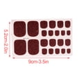 thumbnail image 3 of Vogacara 1 Juego de tiras de uñas de calle de colores, limas para uñas de los pies, autoadhesivas brillantes, impermeables, suministros universales para Juegos de manicura setenta y cuatro Vogacara CE011427-10, 3 of 6