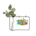 thumbnail image 1 of El Reino Unido Londres Reino Unido Marco De Metal Florero De Cerámica Decoración, 1 of 4