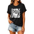 thumbnail image 3 of Dolly Shirt for Women Country Music Graphic Tee Repeated Name Portrait T Shirt Short Sleeve Crew Neck Casual Western Top, 3 of 5