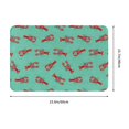 Daiia Cartoon Lobsters 4 Front Door Mat, Heavy Duty Durable Mat
