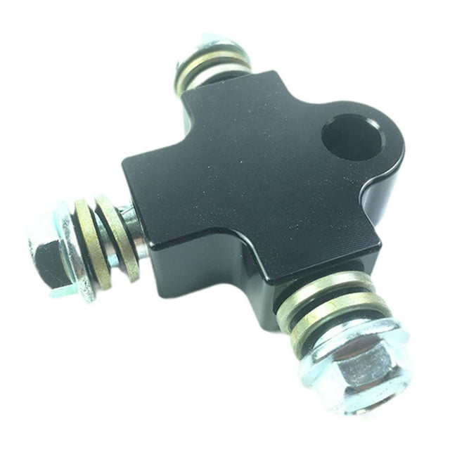 HILABEE Brake Oil Hose Pipe Three Way Connector Front Double Disc Conversion Kit Black