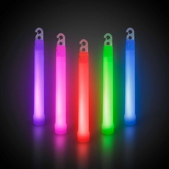 Windy City Novelties - 25 Pack - 6” Premium Glow Sticks (Multi)