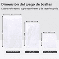 thumbnail image 4 of Juego De Toallas De Baño, Piscina, Spa 6pzs Blanco, 4 of 5