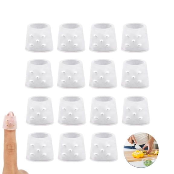 8 Pairs Breathable Finger Cots with Air Holes,Finger Protectors,Breathable Finger Covers for Protectors for Wound,Finger Cracking,Trigger Finger