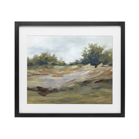 Stupell Industries Still Autumn Brushed Landscape Black Framed Print Under Glass design by Carol Robinson, 13 x 16