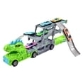 thumbnail image 1 of Juguetes de dinosaurios Juguetes de camiones para niños de 2 años con 2 pistas de carreras y 8 coches pequeños Edades 2-4 Juguetes para niños de 3 años, 1 of 8