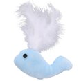 thumbnail image 1 of Whale Cat Toy Fake Feather Design Cute Cat Plush Toy Kitten Interactive Toy, 1 of 10