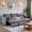 Dark Gray-1, variant on BSHTI L-Shaped Pull-Out Sleeper Sofa Bed with Storage Chaise, 3-Seater Convertible Corduroy Sectional Couch, Solid Wood & Iron Frame, Black