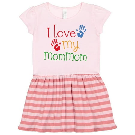 

Inktastic I Love My MomMom Gift Toddler Girl Dress