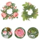 thumbnail image 4 of Fiudx Guirnalda Navideña con Velas Decorativas, Diseño de Mini Corona de Rosas, Arreglo Floral Artificial, Decoración para Puerta de Entrada o Boda, Ideal Como Regalo Navideño, Tamaño 20 X 20 Cm, 1 U, 4 of 6