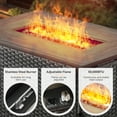 thumbnail image 5 of POCASSY 6PCS Outdoor Furniture Set with Fire Pit Table - All Weather Gray Wicker Outdoor Sectional Sofa with Club Chair and 41" Propane Firepit Table for Deck, Porch, Garden - Gray, 5 of 13