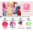 thumbnail image 3 of Full Diamond Mosaic Purple Flowers Cat Diamond Painting Cross Stitch Kits Animal Embroidery Square Round Drill Rhinestone S977, 3 of 5