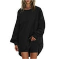 thumbnail image 1 of aidice Womens Shirts Casual Crewneck Long Sleeve Loose Shirts Drop Shoulder Fall Oversize Pullover Tops, 1 of 5