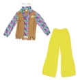 thumbnail image 4 of Hauntlook Groovy Hippie Men's Halloween Costume 60's Hazy Psychedelic & Funky Outfit, 4 of 6