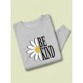 thumbnail image 3 of Be Kind Daisy Sweatshirt Women -Image by Shutterstock, Female 5X-Large, 3 of 4