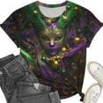 thumbnail image 4 of Ounisa St Patty's Day Shirt Women 2025 Casual Plus Size Short Sleeve Irish Clover Shirts Funny Saint Patrick's Tunic Tops, 4 of 6