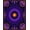 Purple, Pattern 1, variant on ODIKA 2x3 Machine Washable Non-Slip Area Rug, Cosmic Galaxy Constellation Map with Anime Character High Traffic Rug, Purple, 700283