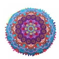 thumbnail image 3 of Aosijia Mandala Printed Polyester Fiber Pillow Case with Tassels Ball Cushion Cover Home Decor, 3 of 6