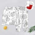 thumbnail image 2 of oqasdz Christmas Baby Girl Outfits Long Sleeve Top And Pants Diy Doodle Craft Activity Outfit For Kids Casual Comfort Cozy Outdoor Daily Wear Size 9 Y-10 Y, 2 of 3