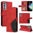 thumbnail image 1 of GANGXUN Flip Case for Motorola Edge 20 – Leather Wallet Cover with Card Slots, Kickstand & Color Stitching Protective Folio, 1 of 6