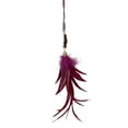 thumbnail image 4 of Northlight 9" Plum Red Feather and Gemstone Pendant Christmas Ornament, 4 of 5