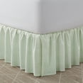 thumbnail image 3 of Falda de cama Laura Ashley Home de algodón con volantes, color verde queen, 3 of 4