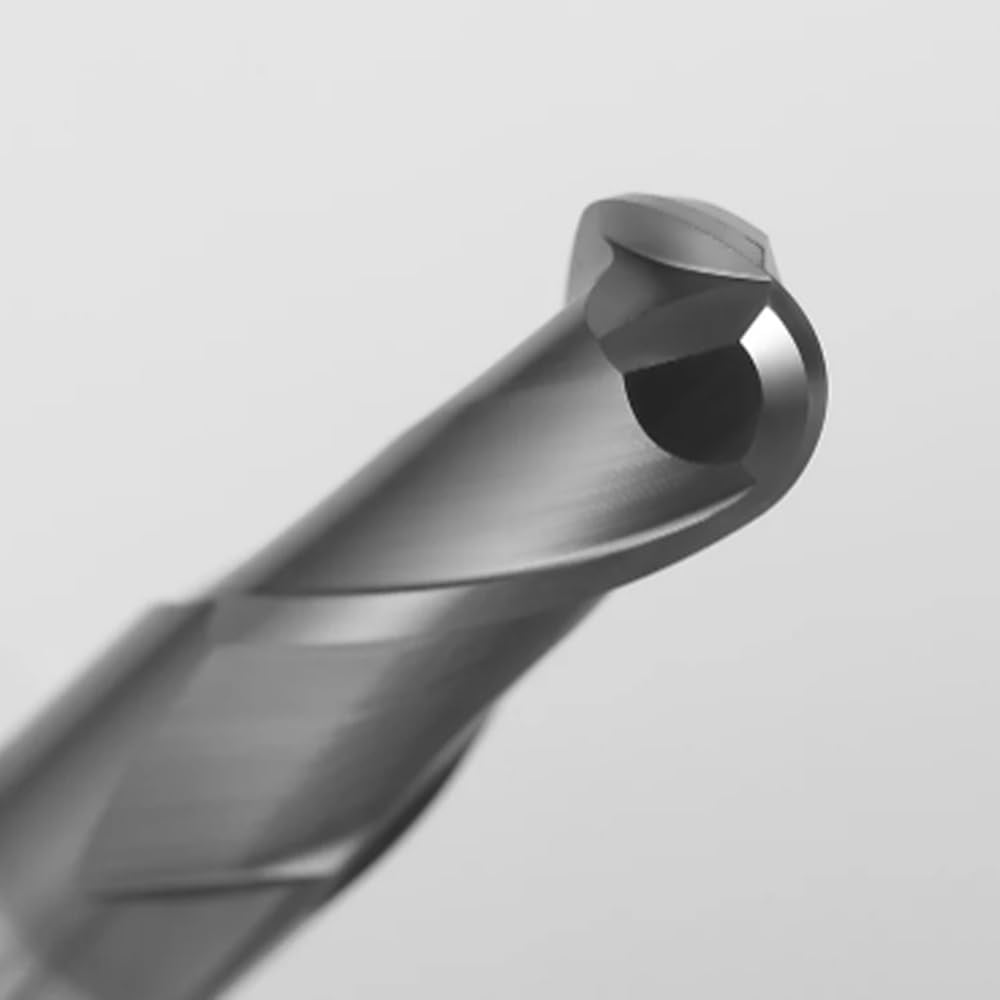 Gamvdout HRC70 Ball End Mill Tungsten Carbide Cutter CNC Router Bit Machine Milling Tool R0.5mm-10mm 2 Flute Router Bit Metal Tools
