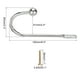 thumbnail image 2 of Soporte de cortina U de Uxcell, ganchos de tornillo montados en la pared para sujetar cortinas, paquete de 2, 2 of 6