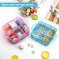 thumbnail image 3 of Craft Storage Box, Casewin Compartments Divider Organizer, 3 Layers 18 Compartments Transparent Detachable Storage Box with Handle for Crafts, Jewelry, Toy, Sewing Accessories (Mixed Color), 3 of 6