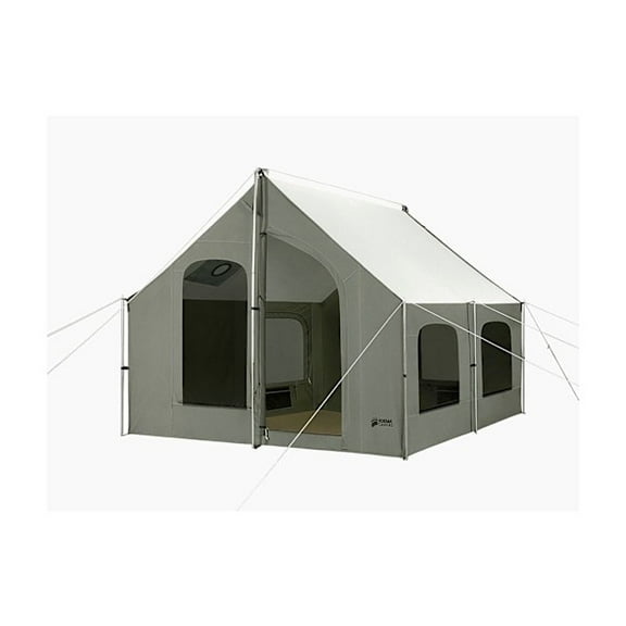 Open Box Kodiak Canvas 6173E Canvas Stove-Ready 6-Person Cabin Lodge Tent
