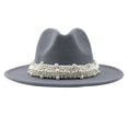 thumbnail image 1 of Sombrero Fedora Sunnimix para hombre Gris, 1 of 2
