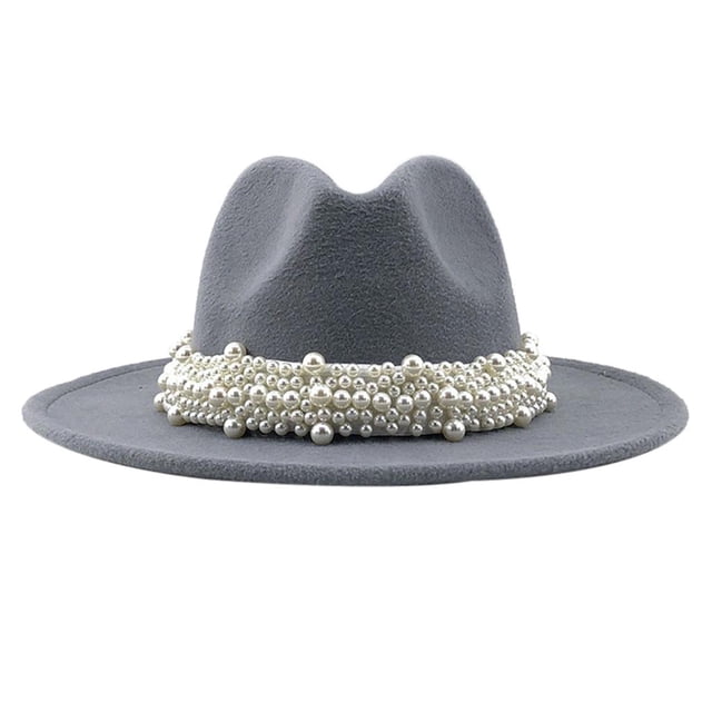Sombrero Fedora Sunnimix para hombre Gris