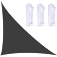 thumbnail image 1 of x 4 x 5 m Right Angle Sun Shade Sail with 3 Ropes for Garden Patio Party Yard Camping (Black), 1 of 5