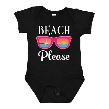 

Inktastic Beach Please Sunglasses Gift Baby Girl Bodysuit