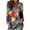 A08-Multicolor, variant on Women's Valentine's Long Sleeve Blouses V Neck Love Heart Printed Tops Lover Couple Shirts Lightweight Slim-Fit Tees Watercolor Graphic Outfits Holiday Vocation Clothes Multicolor S