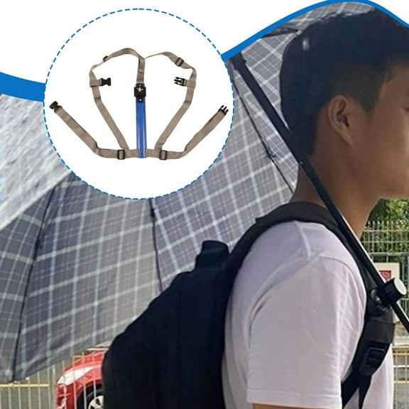 freneci Hands Free Sun Blocker Umbrella Holder Accessory for Travel Outdoor Activity Back