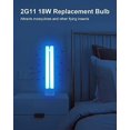 thumbnail image 4 of 2G11 18W Bug Zapper Replacement Bulb, H-Shaped 18W Light Bulb for Indoor Outdoor Mosquito Zapper, Dimensions: 8.9 x 1.70 x 0.9 in, 4 of 7