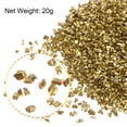 thumbnail image 3 of Uxcell 20g Crushed Glass Chips, 1-3mm Irregular Metallic Sequins Glass Stone Gold Tone, 3 of 5