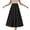 Black, variant on Vedolay Midi Skirt for Womens Summer Casual Flowy Ruffled Hemline Long Skirt,Black One Size