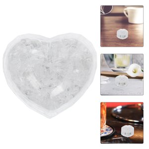 GOOHOCHY 5 Pcs Plastic Heart LED Light for Celebration LED Light Lighting for Wedding and Anniversary Decor