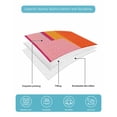 thumbnail image 5 of Pink Orange Full Size Down Alternative Comforter, Lightweight Comforter Quilt Bedding Set with Pillow Shams Geometric Modern Abstract Oil Painting All Seasons Bed Comforter Duvet Insert 78"x90", 5 of 7