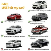 IC ICLOVER Universal Fit Car Side Window Sun Shade [44.5 x 20.9] Rear and Front Car Windows Conveniently Install Shades the Sun Rays for Kids [2 Pcs]