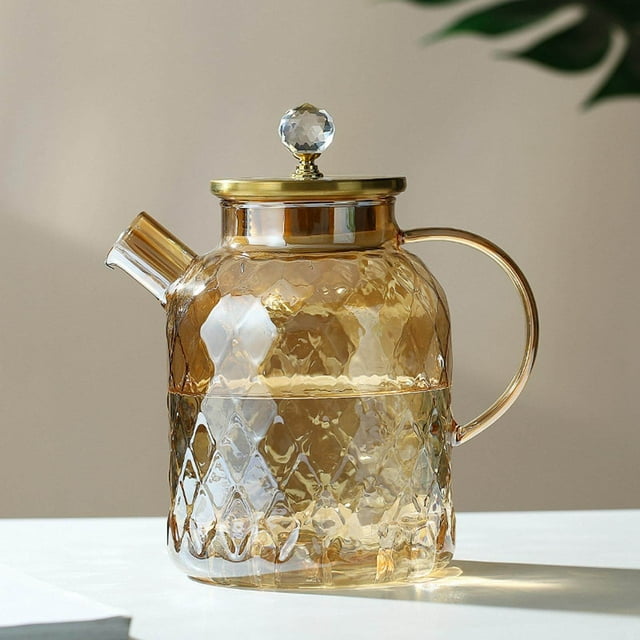 Cold Kettle Water Kettle Iced Tea Teapot for Temperature Resistant Glass Dining Table Kitchen Restaurant 1500ml