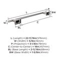 thumbnail image 6 of Amerock Esquire Polished Nickel/Stainless Steel 18 inch (457mm) Towel Bar, 6 of 8
