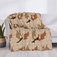 thumbnail image 3 of Yiaed Squirrel nut backgrounds Print Blanket Throw Blanket Soft Cozy Flannel Blanket for Home Bed Sofa Couch Chair-40"x30", 3 of 6